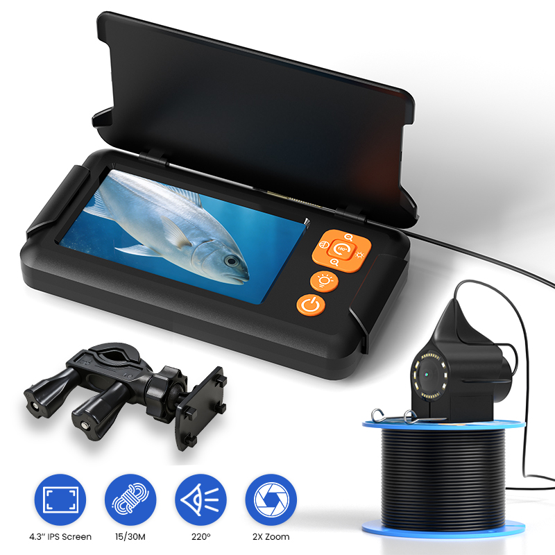 Fish Finder Cable - Viscamera 4,3'' Scherm 15M/30M Kabel Onderwater