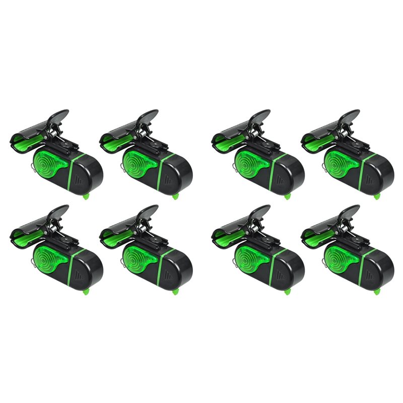 Fish Alarm - A06F-8PCS Visbeetmelders met LED-licht - Gevoelige