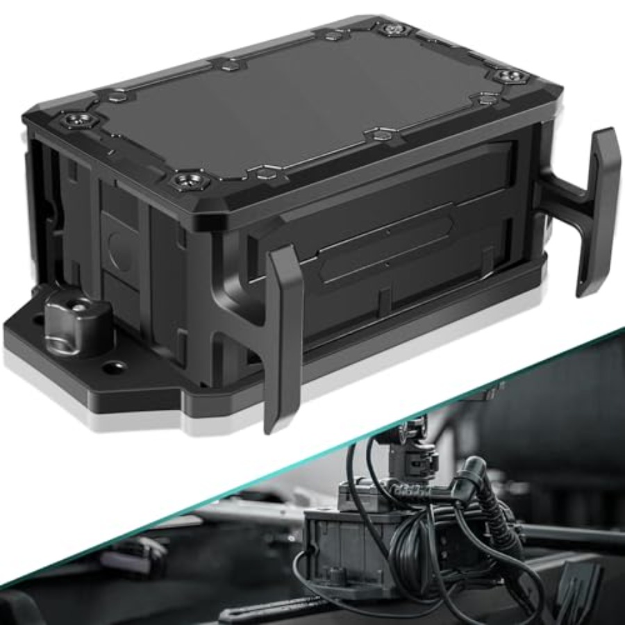 Op rails gemonteerde accubak v - Fish Finder Mount recensie en prijs