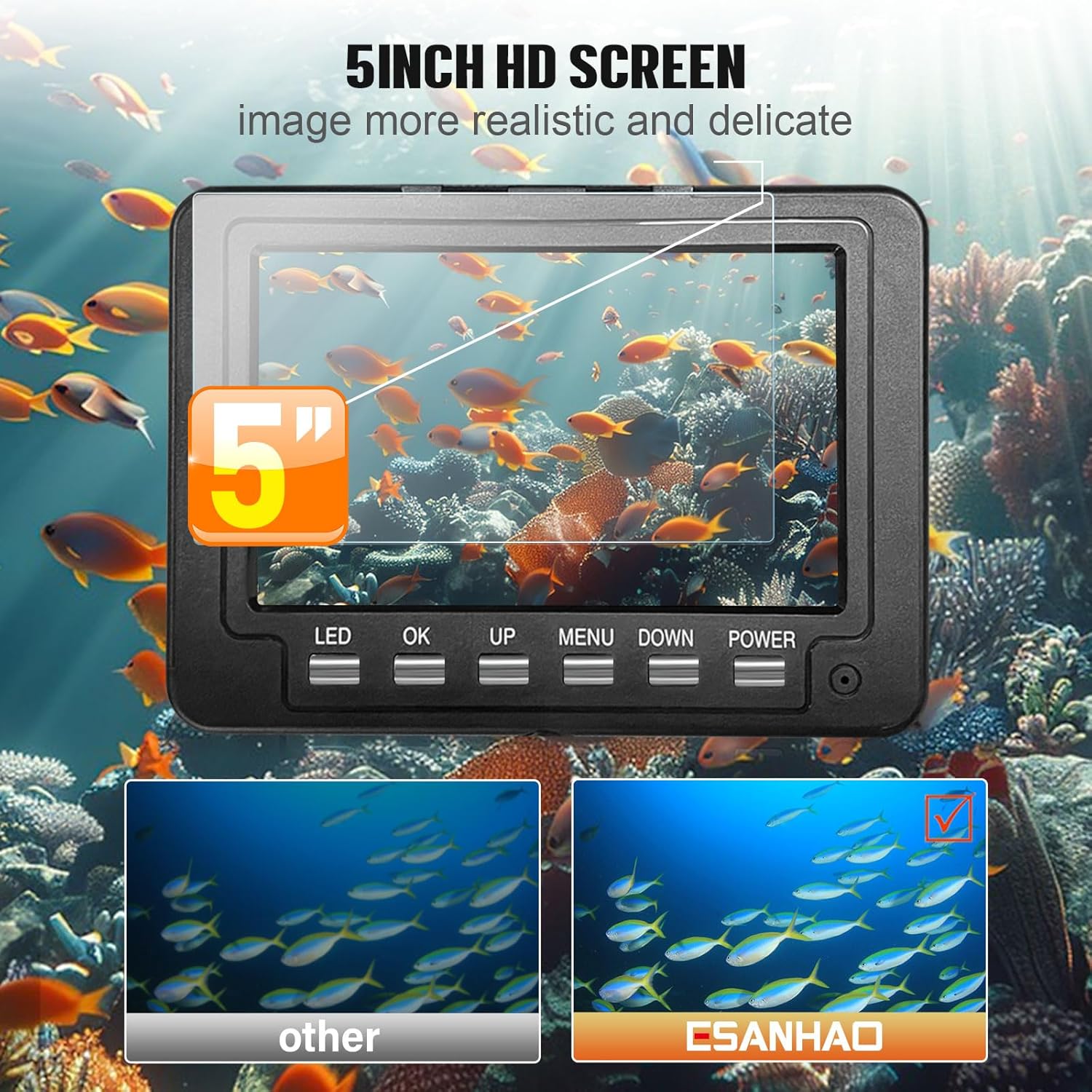 Onderwaterviscamera  - 5000 mA - Fish Finder Portable recensie en prijs